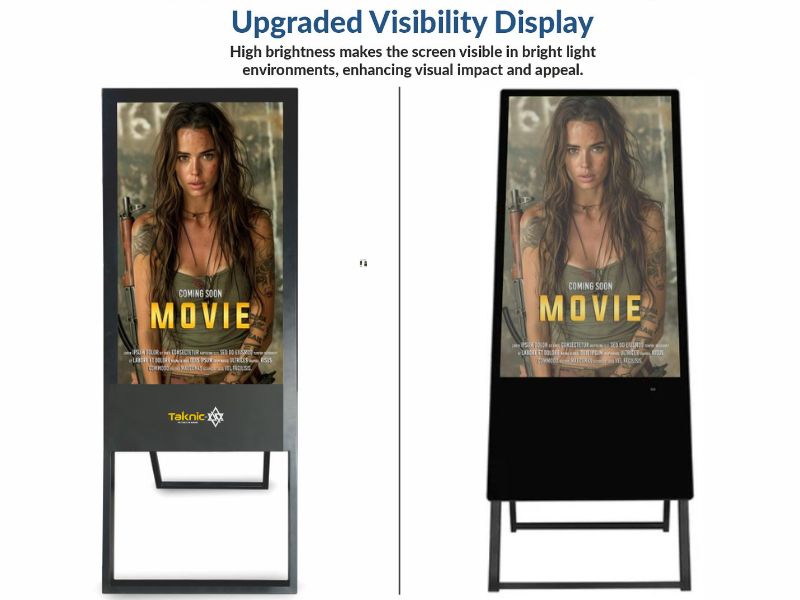 A SHAPE DIGITAL STANDEE DISPLAY